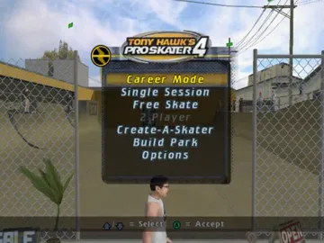 Tony Hawk's Pro Skater 4 screen shot title